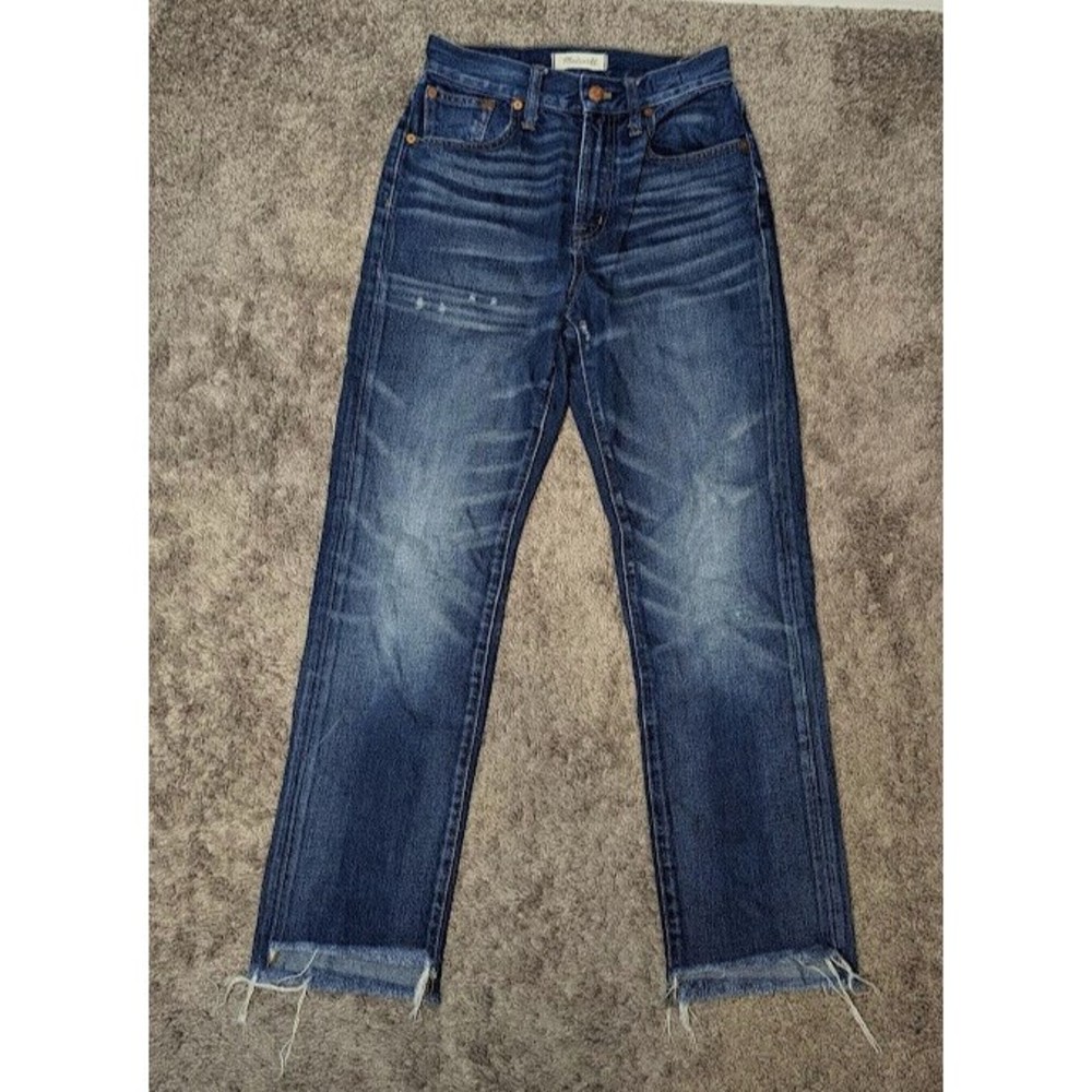 Womens MADEWELL The Perfect Vintage Denim Jean 24 Dark Wash
